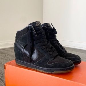 Nike Dunk Wedge Heel Black Sneaker SZ US 7